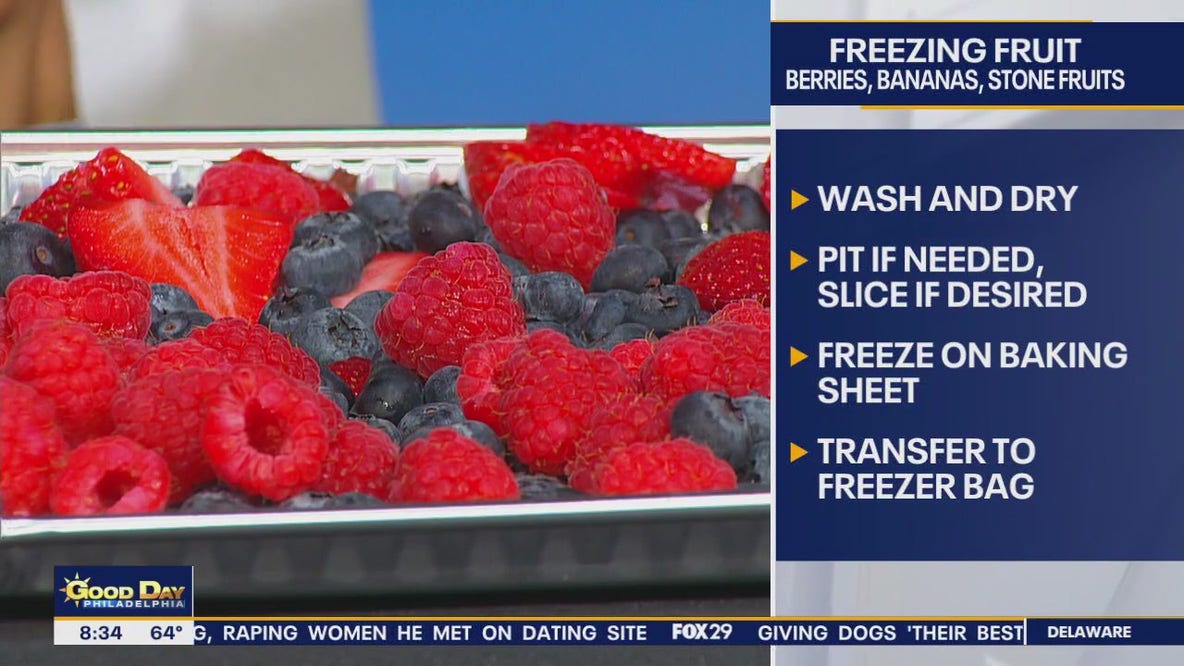 How to freeze fruits and vegetables